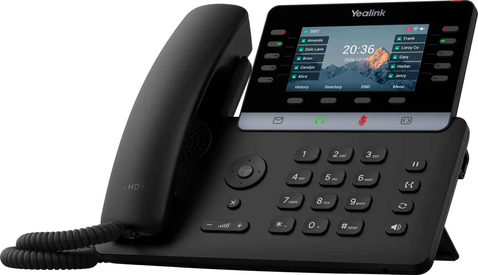 A current Yealink T74W IP desk telephone